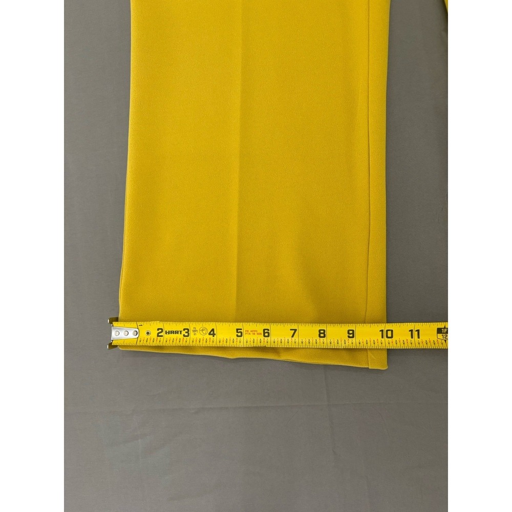 Jules & Leopold Mustard Yellow Women's Cropped Button-Accent Pants Size M - Picture 10 of 12